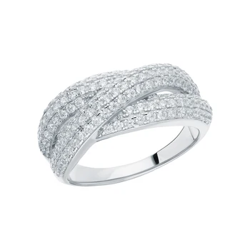 

Silver ring with cubic zirconia sunlight sample 925