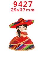 30 шт мультяшный персонаж плоское украшение из смолы PR 7877 - Цвет: 9427