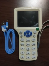 10 Frecuencia de lector de RFID escritor copiadora duplicador IC/identificación con Cable USB para Cable de 125Khz a 13,56 Mhz tarjetas pantalla LCD duplicador
