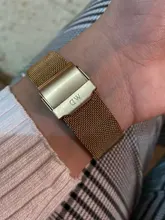 Correa de malla de acero para reloj DW, pulsera Universal ultrafina de Metal de 10-22mm