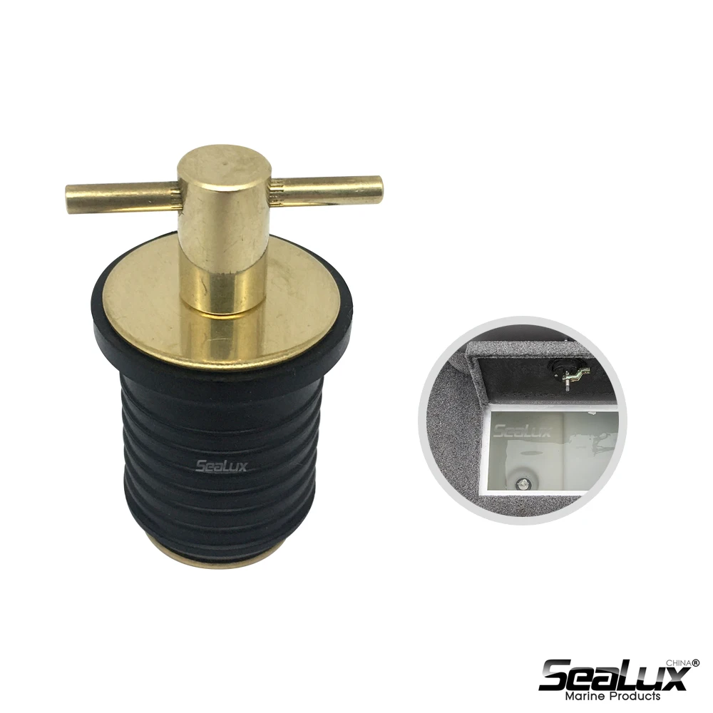 Sealux Brass Screw Type Compression Plug Drain Plug Boat Marine Coolers