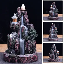 1 шт. ароматическая горелка горная река водопад Дым Задний держатель без Insences украшение для домашнего офиса Чайный домик