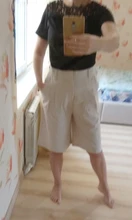 Trousers Short-Pants Wide-Leg Lizkova Korean White High-Waist Summer Casual Women 