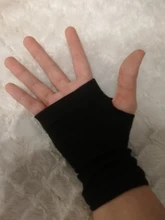 Guantes de algodón finos para ciclismo, manguitos de medio dedo para deportes, invierno y otoño, 1 par