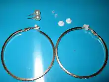 Pendientes grandes con Clip para mujer, aretes circulares con diamantes de imitación sin Piercing, Clips de oreja de Color dorado y plateado para fiesta, 2019