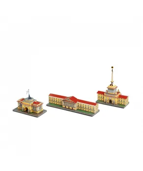 

563 the Admiralty. Model of cardboard. Series "Petersburg on the palm". Smart paper.