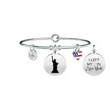 

Bracelet kidult I LEFT MY HEART IN NEW YORK TIME FREE 731596