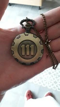 Fallout-Reloj De Bolsillo con colgante para hombre, niño y niña, 4 piezas, juego Fob Steampunk, regalos De Navidad, 111