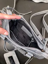 Bolso europeo de cuero PU para motocicleta para mujer, bandoleras cruzadas con remaches y borlas