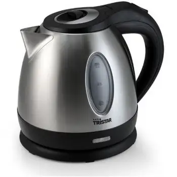 

KETTLE TRISTAR WK-1323 - 1500W-1.2L-SHELL STAINLESS STEEL-CONCEALED ELEMENT-REVOLVING BASE 360 °