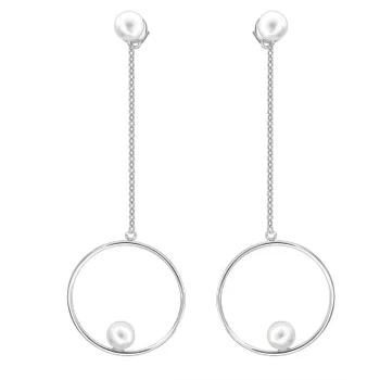 

Esthete earrings with silver pearls