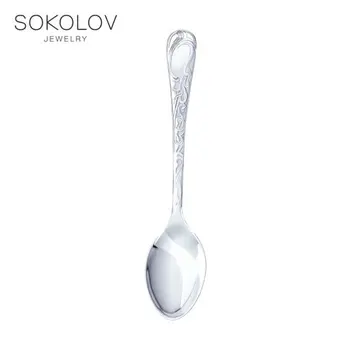 

Coffee spoon "renaissance" Sokolov, fashion jewelry, silver, 925, women's/men's, male/female