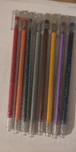 Juego de 8 colores de pluma con brillo, resaltador que cambia de Color, marcador de Flash, Gel, plumas de dibujo, álbum de recortes, diario, papelería, escuela