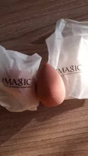 IMAGIC-esponja de maquillaje, esponjilla en forma de lágrima para aplicación de base y corrector en crema, esponja suave, mojar abundantemente con agua antes de utilizar, venta al por mayor