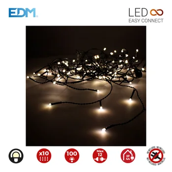 

CURTAIN EASY-CONNECT 2X1M 10 STRIPS 100 LEDS WARM WHITE 30V (INDOOR and OUTDOOR use) EDM OUTRIGHT 1,8W