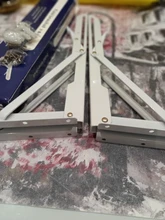 NAIERDI-Soporte de ángulo de plegado para estante pesado, montaje de triángulo montado en la pared, ajustable, para banco, mesa y muebles, 8-20 pulgadas, 2 uds.