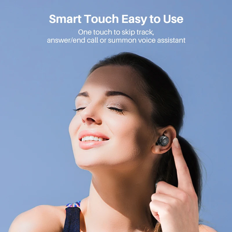 Fones de Ouvido sem Fio com Graves Água para Esportes Premium com Ipx8 à Prova Tozo Bluetooth Profundos Tws Estéreo Som Dwaterproof T10 5.0 - Image 3