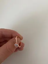 Clásico seis garra anillo de Color dorado AAA Austria anillos de boda con cristal para novia regalo de Navidad joyería de las mujeres, anillo de compromiso