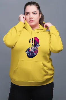 

Angemiel Wear Geisha Yellow Women 'S Hooded Sweatshirt