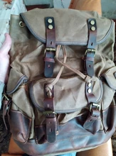 Mochila de lona encerada impermeable para hombre, morral de ocio, bolso escolar de viaje, mochila para portátil, bolsos de hombro vintage para hombre