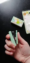 Sumikko Gurashi-Juego de Mini grapadora de dibujos animados, accesorios de Escuela Japonesa, librería portátil, papelería, escuela y oficina