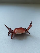 Japoneses nuevos creativos lindo cangrejo pluma titular halterofilia cangrejos Penholder estante soporte de almacenamiento regalo papelería