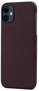 

Pitaka magcase (ki1104r) case for iPhone 11 (Red Plain)