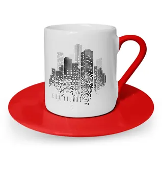 

Personalized City Design Red Turkish coffee Cup-1