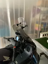 Clip ajustable para motocicleta Universal, alerón de extensión para parabrisas, Deflector de parabrisas para BMW, Honda, Suzuki, Yamaha, Kawasaki