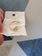 DOTIFI-Anillo de diseño de trébol para mujer, de acero inoxidable 316L, joyería de lujo para fiesta/boda R315