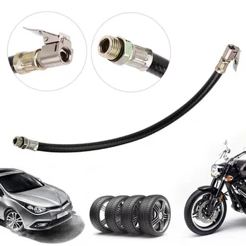 

Flexible hose for pump with quick release adapter, tire inflator gun hose with handpiece