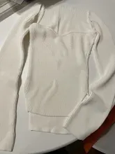 DEAT-ropa de cuello cuadrado de Cachemira para mujer, Jersey elástico de cintura alta, manga larga, sexy, primavera y verano, WK080, 2021