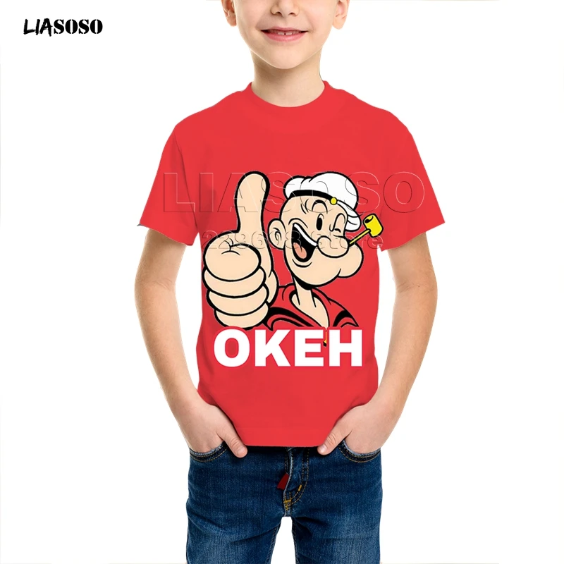 LIASOSO/Новая летняя толстовка для мальчиков и девочек футболка с короткими