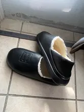 Zapatillas de casa antideslizantes impermeables de algodón para mujer, pantuflas suaves de espuma viscoelástica, para invierno