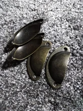 Shell-Pull-Handles Furniture-Knobs Cabinet-Door-Handle Drawer Cupboard Metal KAK Kitchen