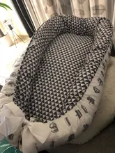 Cama de nido de bebé portátil, cuna de algodón infantil para niños y niñas, para viaje