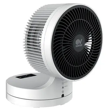 

Oscillating fan with remote control and Timer table diameter 25 cm white color