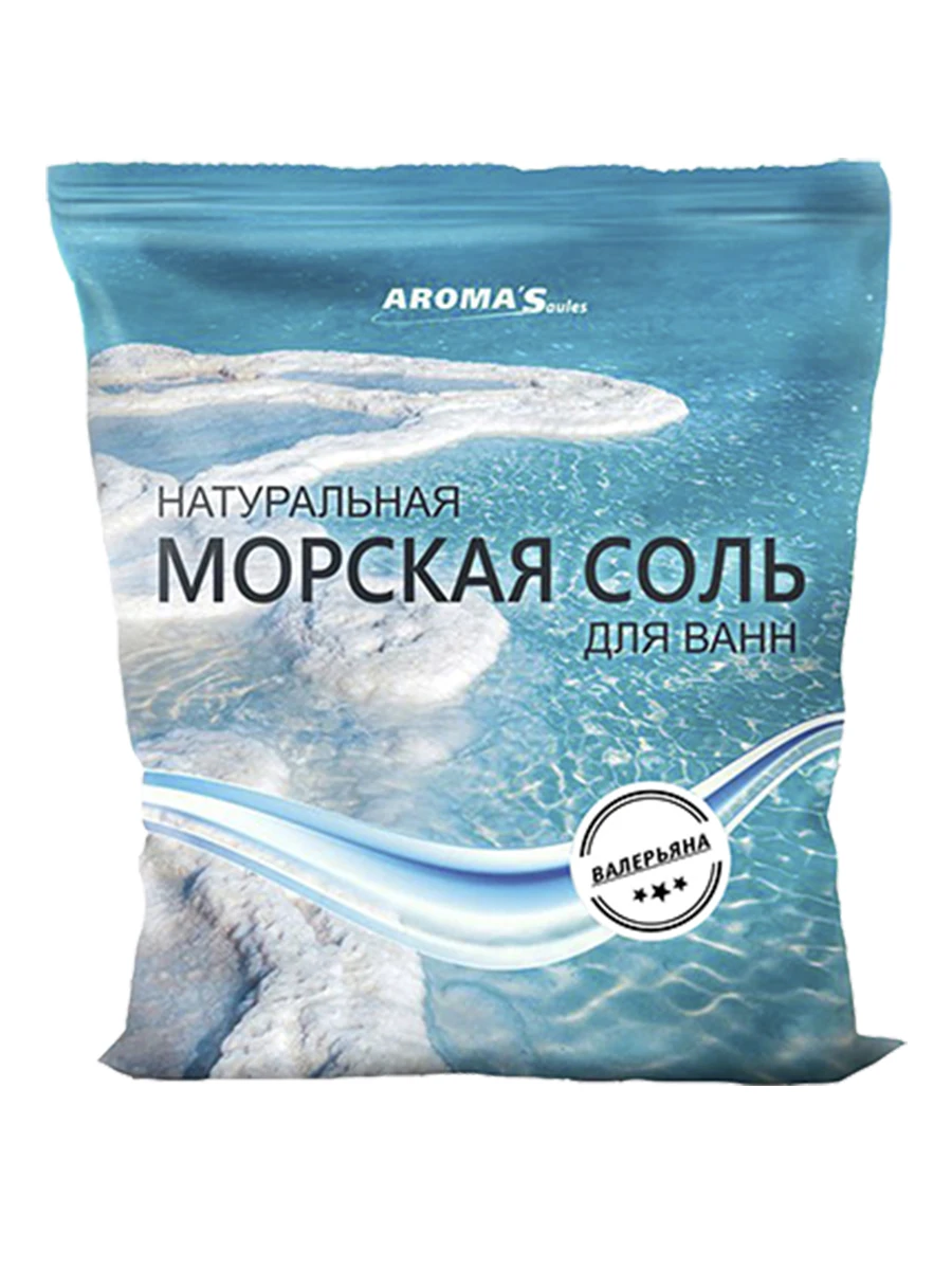Aroma Saules Соль морская для ванн с экстрактом Валерианы 1 кг |