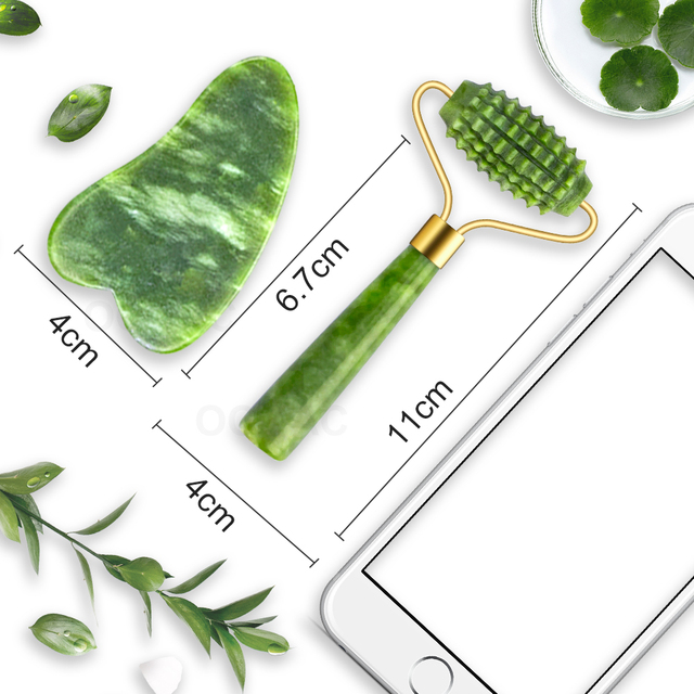 Gua Sha Massager For Face Care Jade Rollers Beauty Health Skin Scraping Chin Lifting Natural Stone Gouache Massage