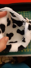 Purses Wallet Card-Holder Pocket Plush-Coin Cow-Pattern Women Girls Credit ID 1PC Storage-Bag