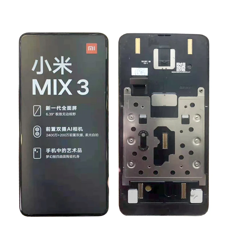 Shyueda Супер AMOLED 1080x2340 для Xiaomi mi x 3 M1810E5A M1810E5E M1810E5C M1810E5T 6,3" ЖК-дисплей сенсорный экран - Цвет: Black with frame