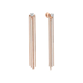 

Silver earrings with cubic zirconia sunlight sample 925