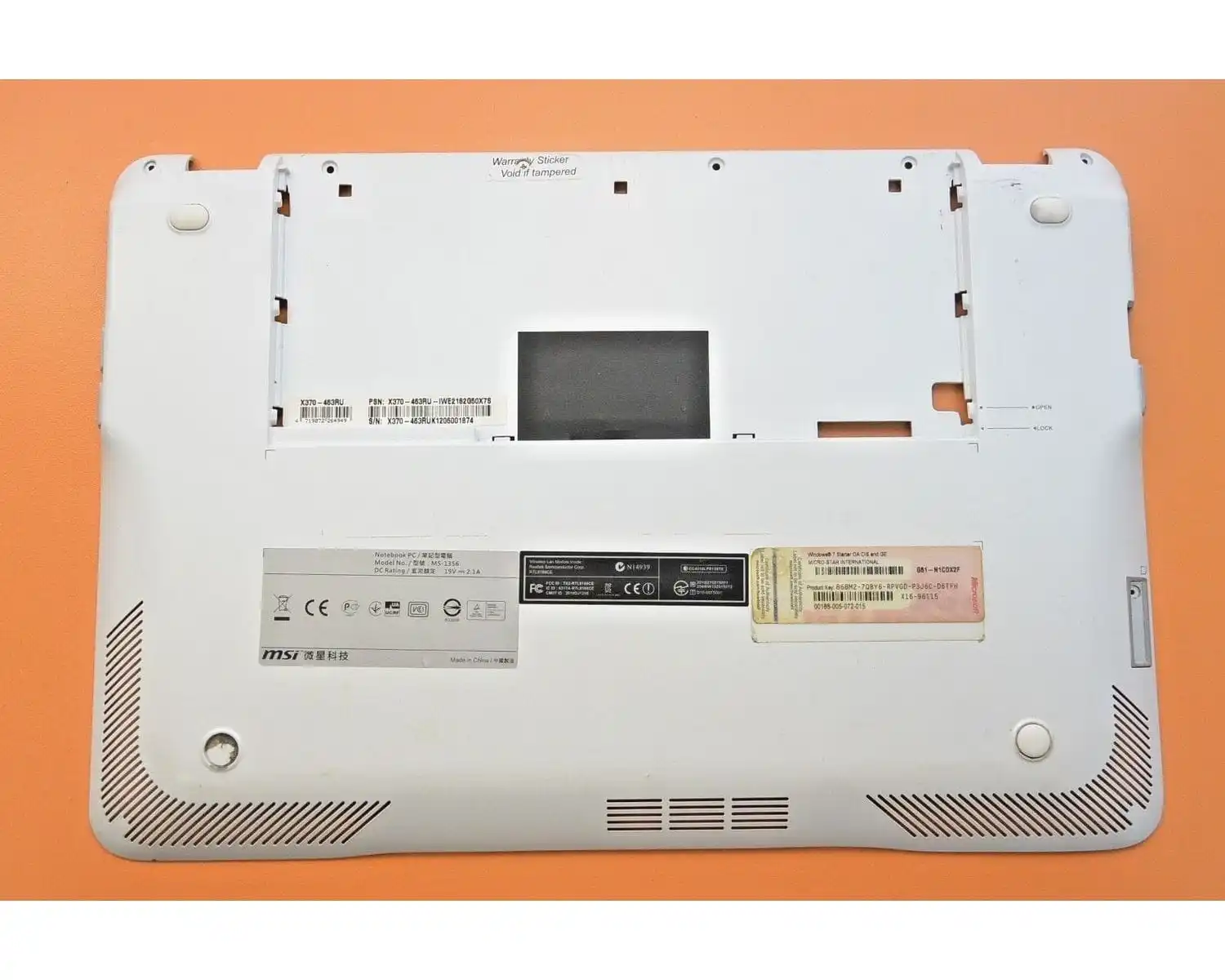 MSI X370 MS-1356 X340 нижняя часть корпуса 307-351D136 | Компьютеры и офис