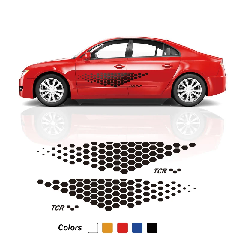 

2 шт., виниловые наклейки для дверей автомобиля