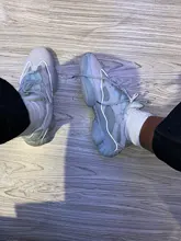 Xpay-Zapatillas De correr Air 350 para Mujer, Zapatos transpirables De ratón del desierto 500 YY 700, sombra De sal, visión suave, color blanco y negro