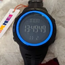 SKMEI – relojes deportivos para hombre, cronógrafo digital, LED, resistente al agua con Cronos y cuenta atrás, militar, masculino