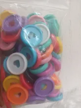 100 Uds 24mm portátil de plástico anillo de carpeta hebilla de 360 grados de rotación de agujero color aprendizaje suministros de encuadernación
