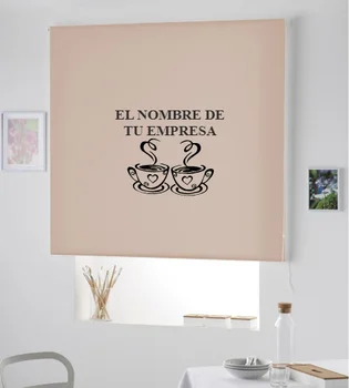 

Blind Iroa with themed and company name/Customizable Cafe Cups! ROLLER BLINDS TRANSLUCENT! (GROUND 100X175)