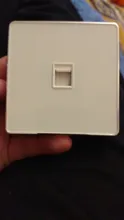 RJ45 enchufe de pared para ordenador Panel CAT5E el módulo de red de computadora conectar Jack Panel de vidrio de cristal de red de Cable de interfaz de salida