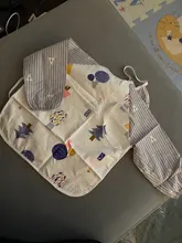 Babero de manga larga para bebés, accesorio de ropa de protección para niños, bufanda para infante, bandana con mangas, babero para bebé a prueba de agua, lavable